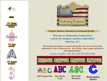 Tablet Screenshot of embroidery-fonts.com